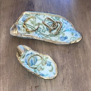 Natural oyster shell ring dish - small and medium